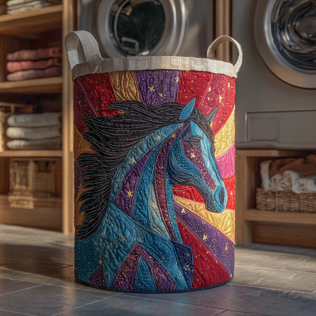 Galaxy Runner Quilted Laundry Basket The Laundry Basket Gift Ideas For Horse Owners