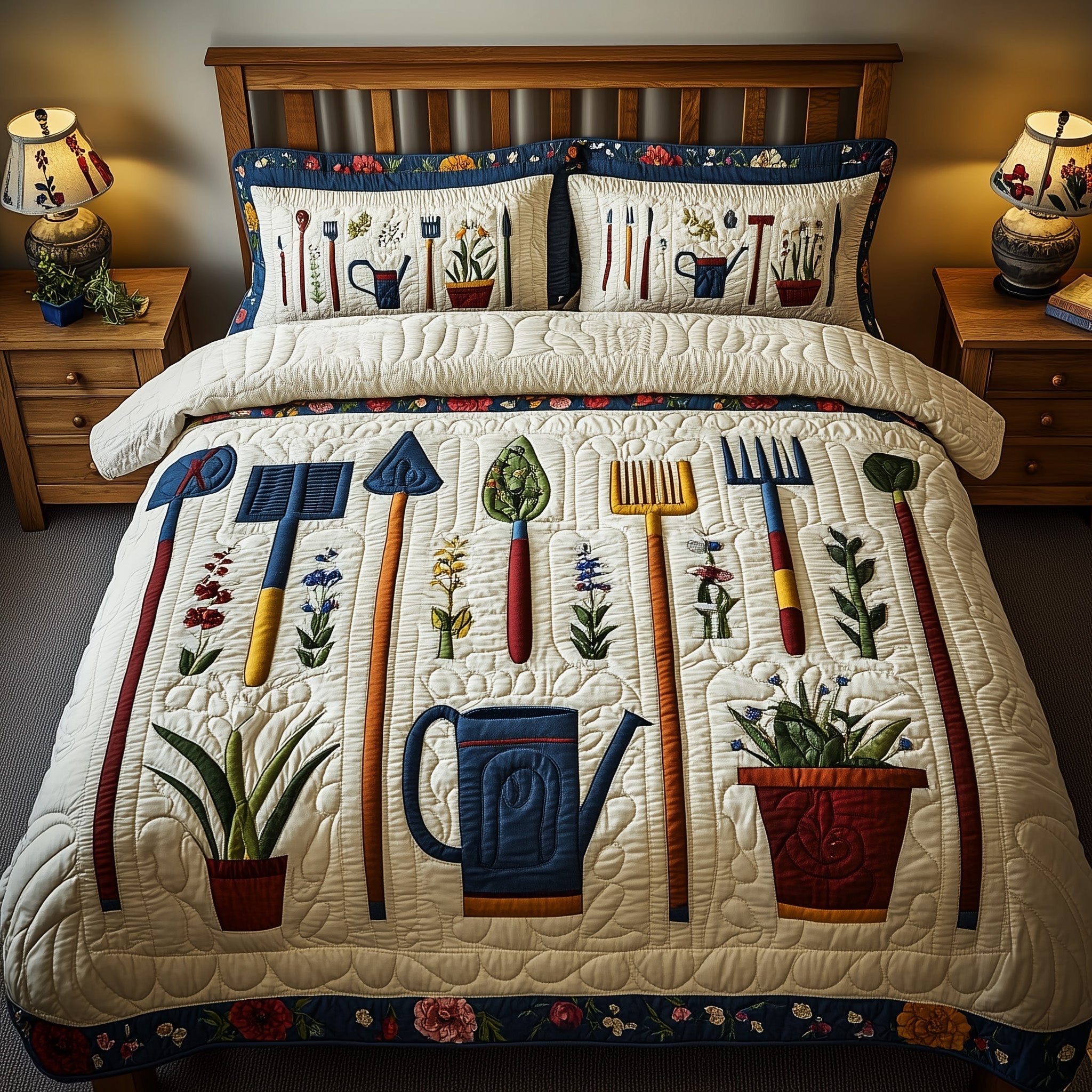 Garden Dreamer Quilted Bedding Set Best Bedding Sets Mother In Law Mothers Day Gifts