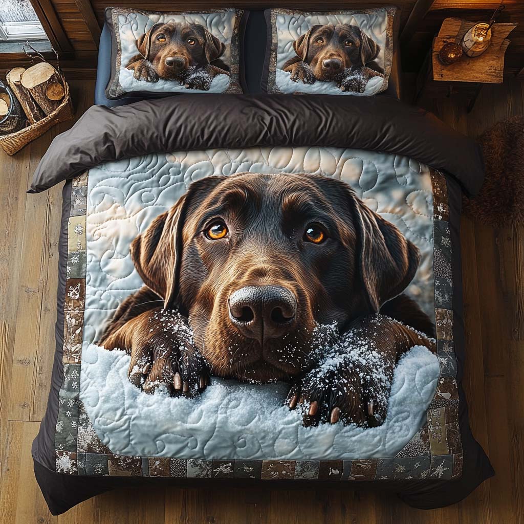 Gentle Gaze Quilted Bedding Set Best Bedspread Set Gifts Ideas For Dog Lovers