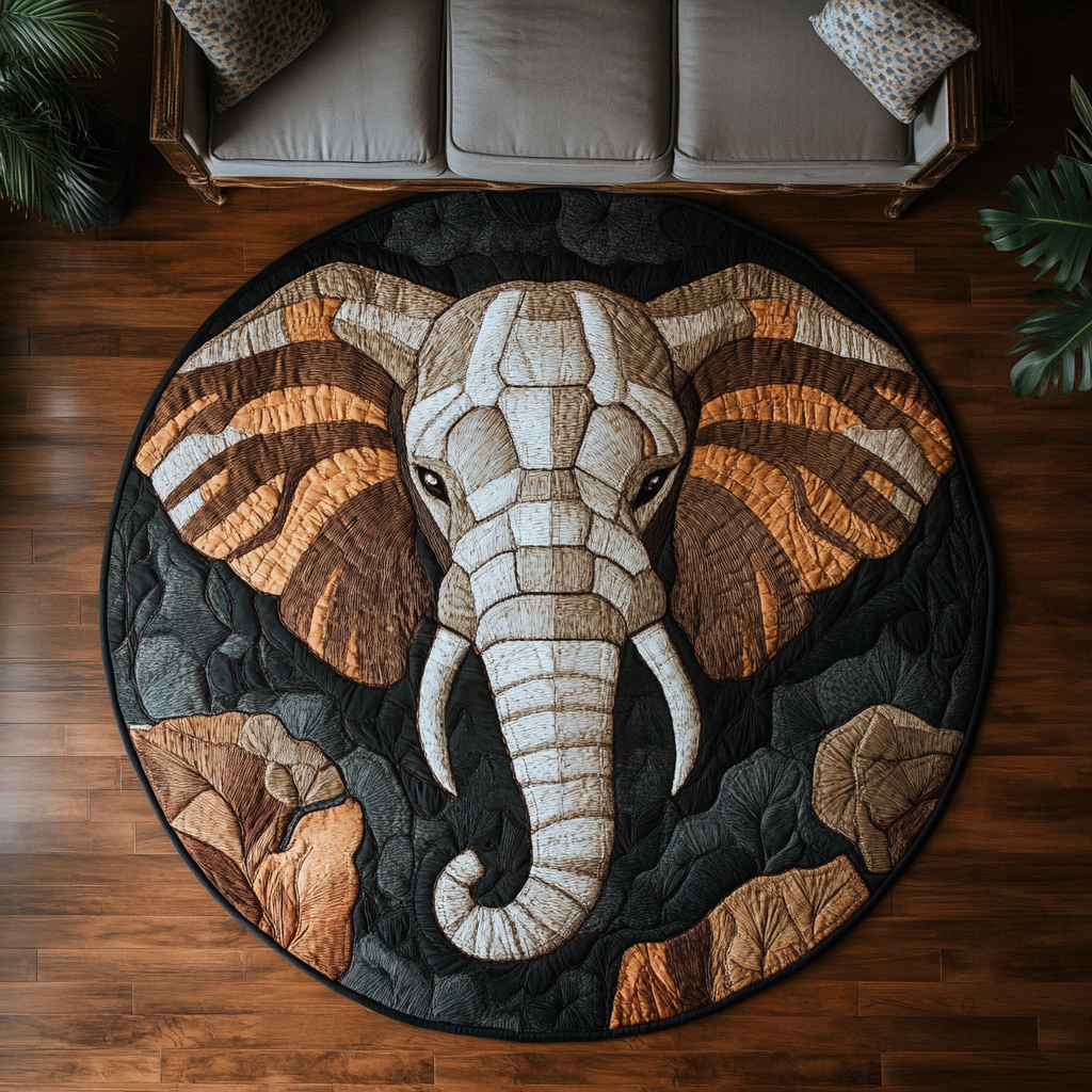 Gentle Giant Grace Quilted Round Mat Family Room Furniture Ideas Christmas Gift Ideas For Elephant Lovers