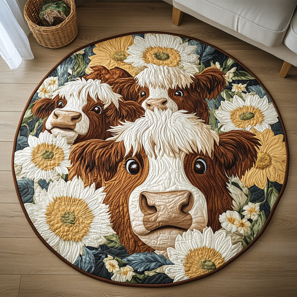 Gentle Giant Quilted Round Mat Home Decor Great Gifts For Farmers