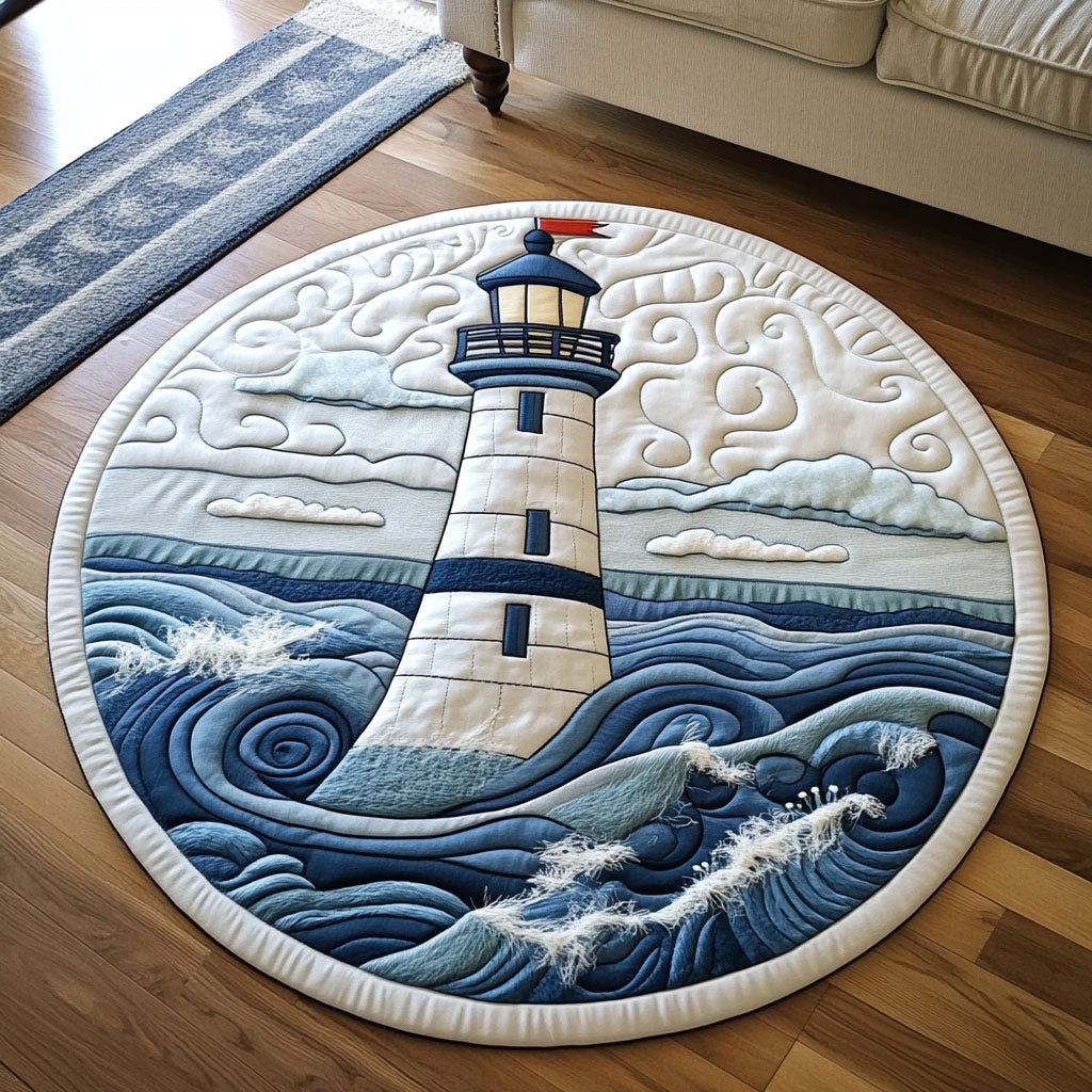 Gentle Lighthouse Quilted Round Mat Home And Decor Great First Mothers Day Gifts