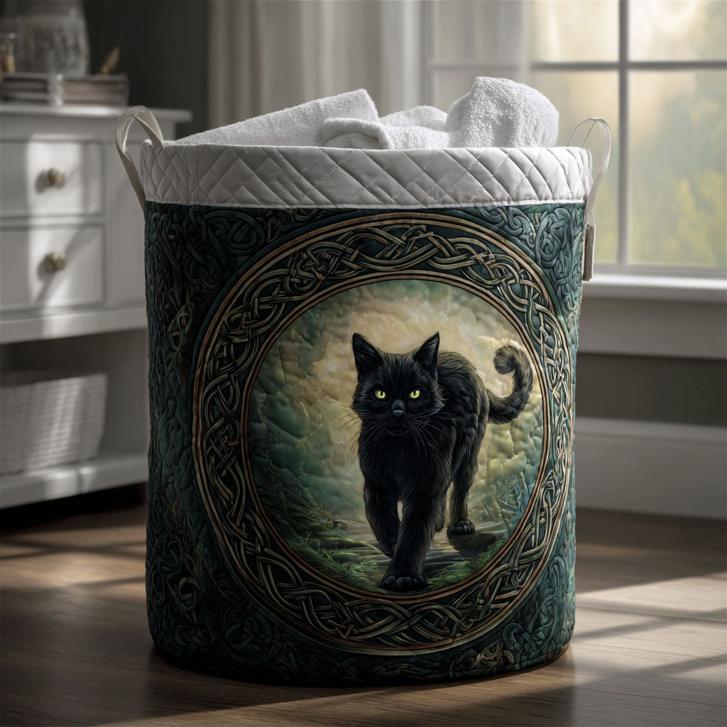 Gentle Prowler Quilted Laundry Basket Rustic Laundry Basket Good Gifts For Cat Lovers