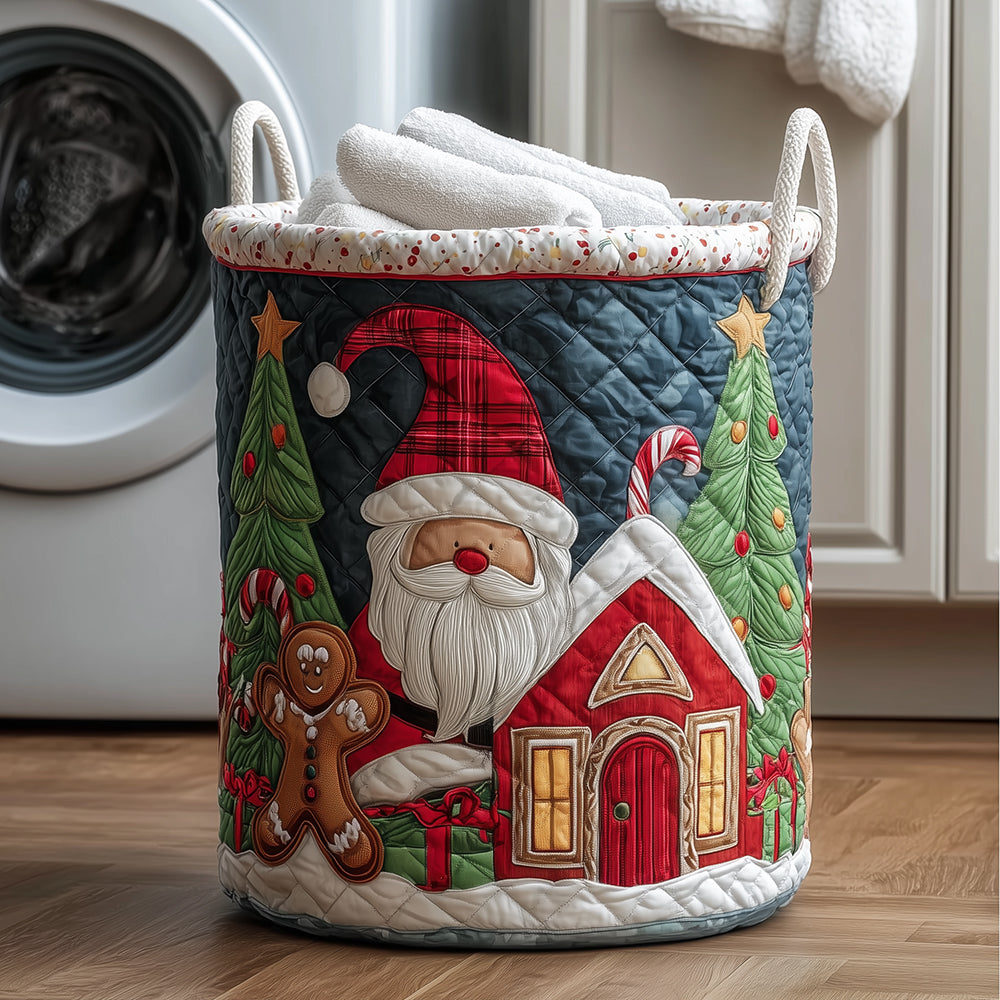 Gingerbread Magic Quilted Laundry Basket Best Laundry Hamper Family Xmas Present Ideas