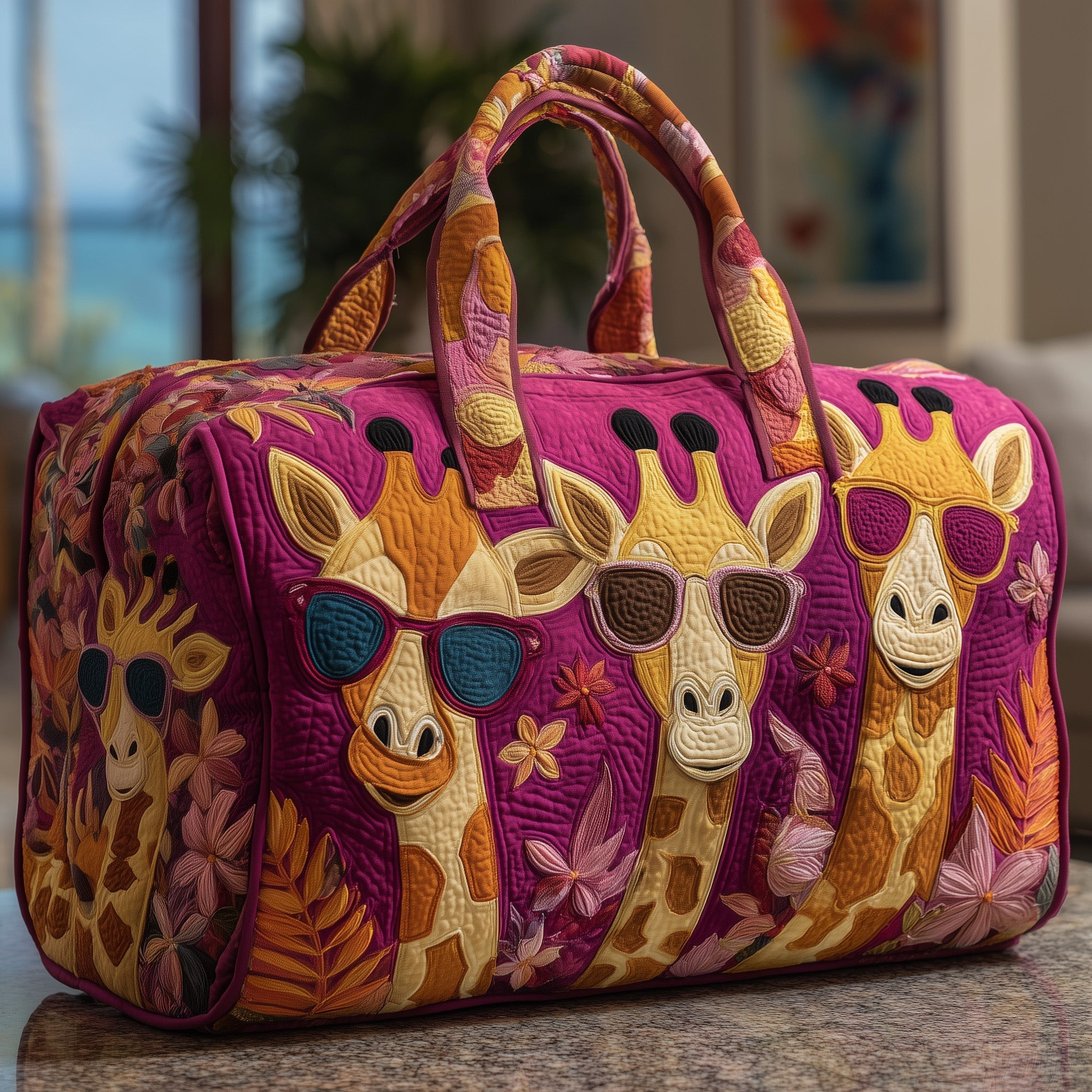 Giraffe Quilted Duffle Bag Best Duffle Bags Cool Gift Ideas For Mom