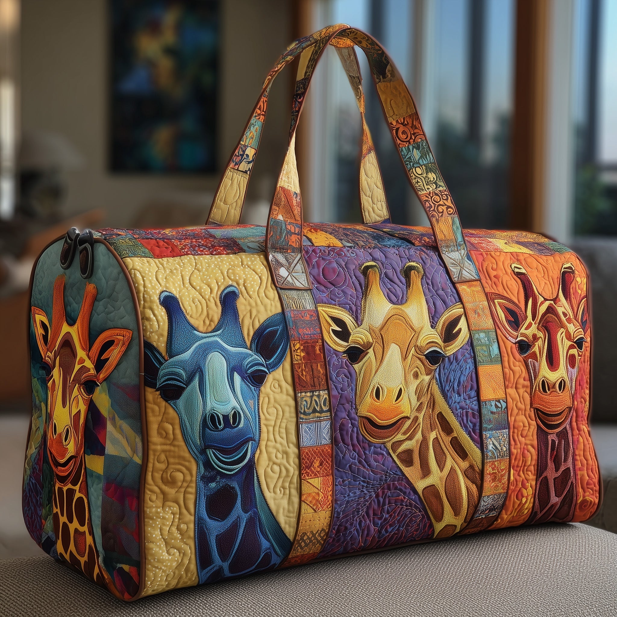 Giraffe Quilted Duffle Bag Gym Duffel Bag Mummy Gifts From Daughter