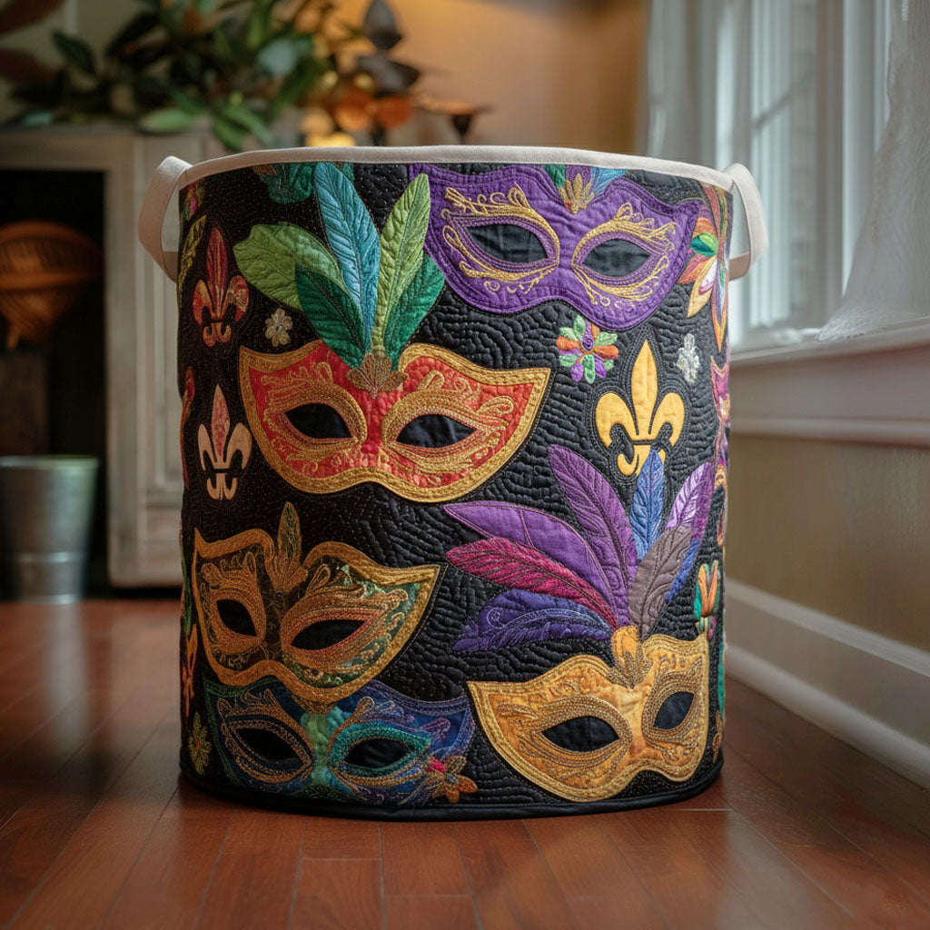 Glamour Parade Quilted Laundry Basket Unique Laundry Basket Mardi Gras Gift Ideas