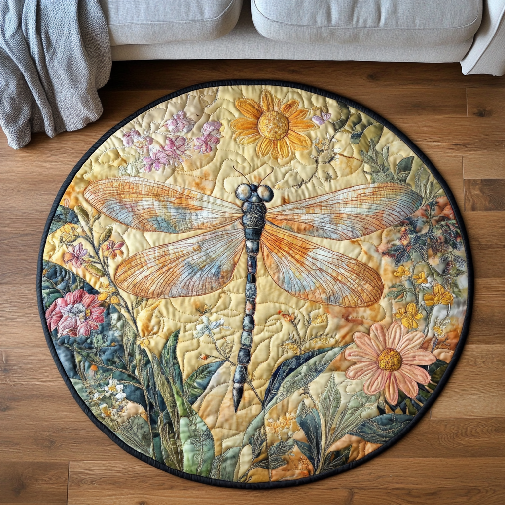 Gliding Jewel Quilted Round Mat Living Rooms Ideas Dragon Themed Gifts