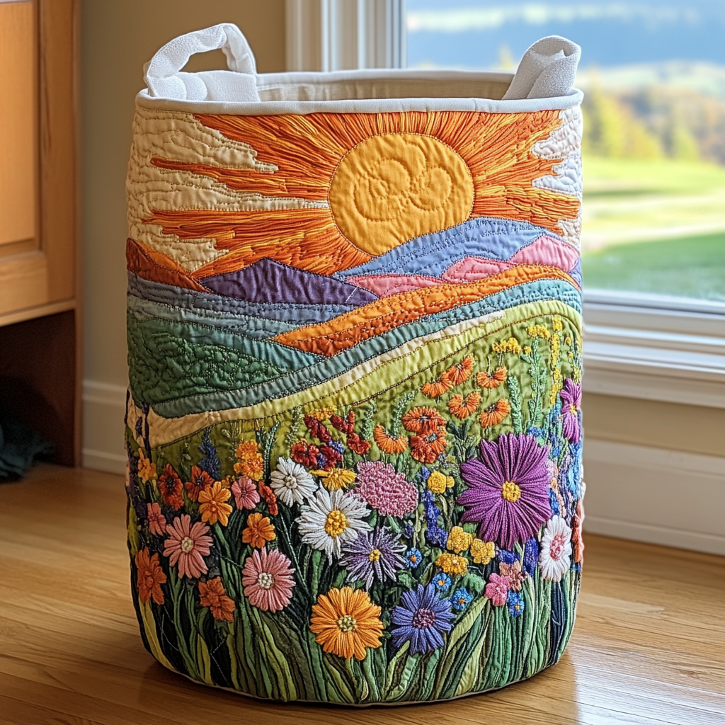 Golden Field Quilted Laundry Basket Foldable Storage Bin Mother In Law Mothers Day Gifts