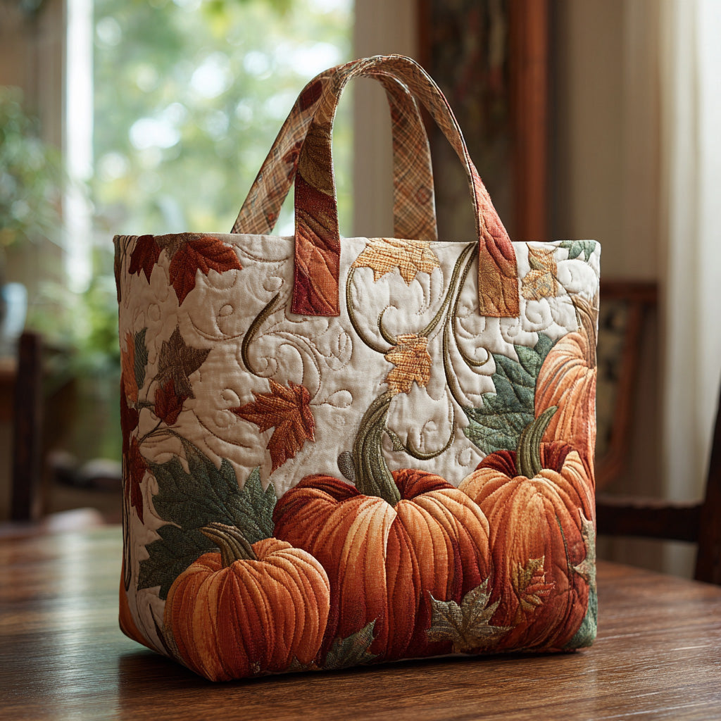Golden Gourd Quilted Tote Bag Best Ladies Tote Bags Birthday Gifts For Mom From Son