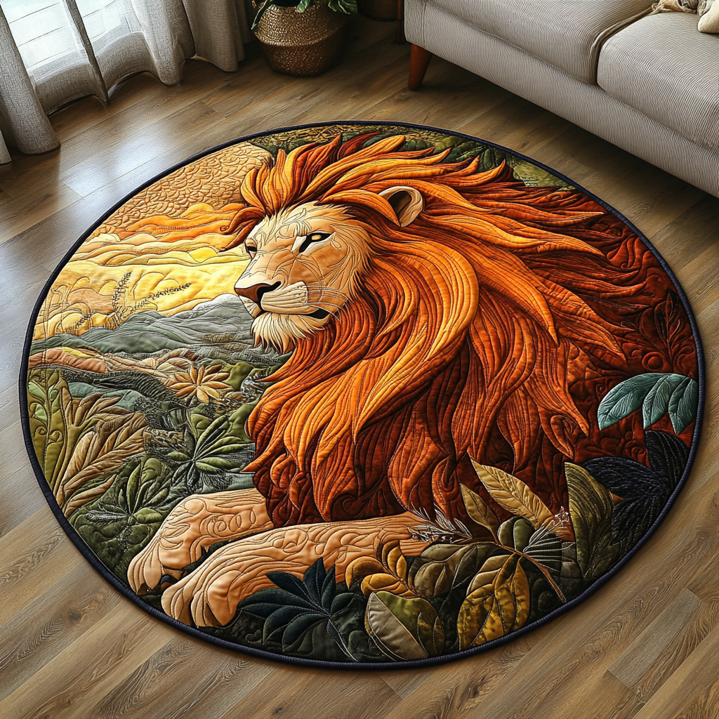 Golden Guardian Quilted Round Mat Home Decor Shop Retirement Gift Ideas For Men