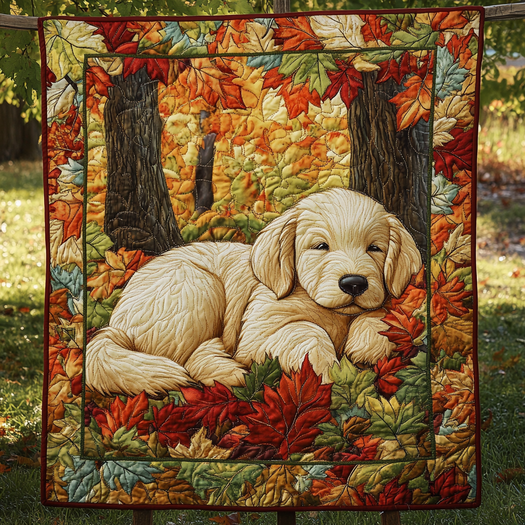 Golden Harvest Slumber Quilted Blanket Boho Bedroom Furniture Labrador Retriever Gifts