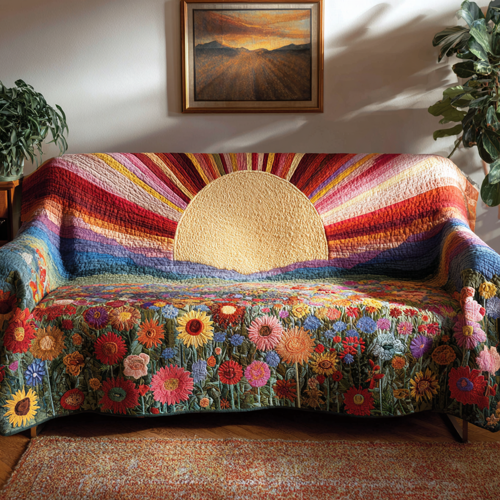 Golden Horizon Quilted Sofa Cover Couch And Sofa Covers Best Gifts For Grandma
