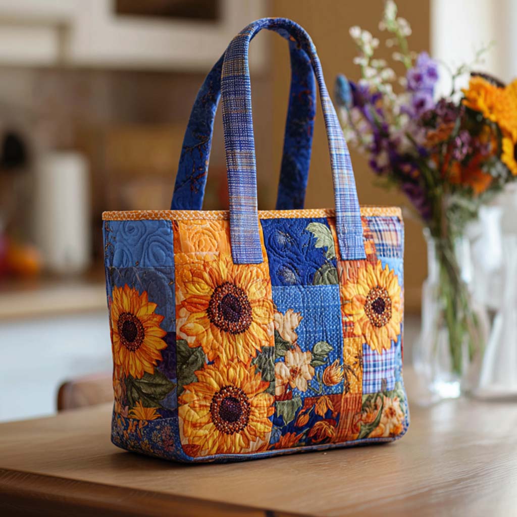 Golden Petals Quilted Tote Bag The Best Tote Mother's Day Gifts For Grandma