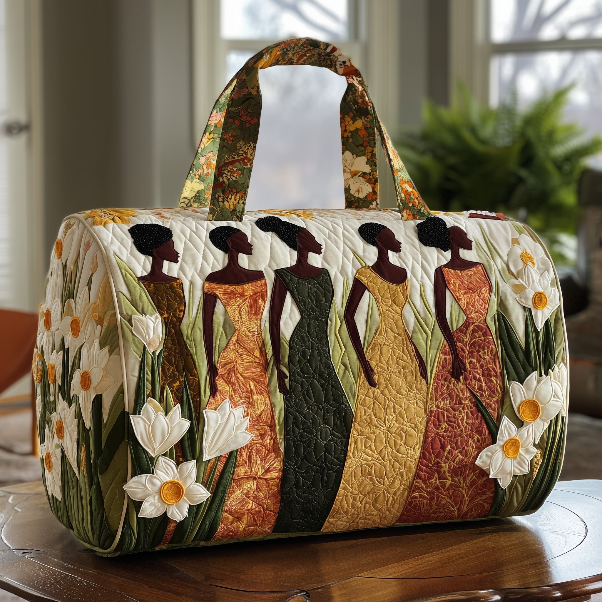 Golden Queens Quilted Duffle Bag Women's Sport Duffel Bag Mother's Day Gifts For Friends