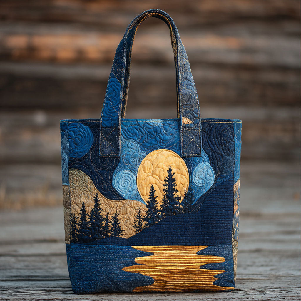 Golden Reflection Quilted Tote Bag Cool Tote Bags For Women Awesome Mother's Day Gifts
