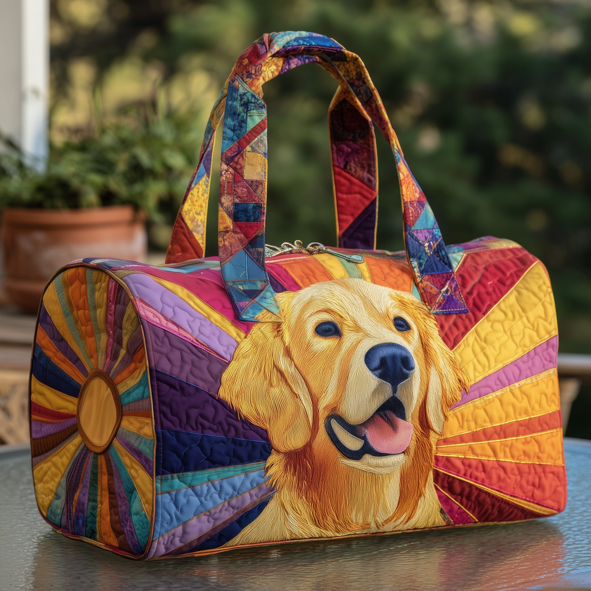 Golden Retriever Quilted Duffle Bag Best Duffle Bags For Women Unique Gifts For Mom