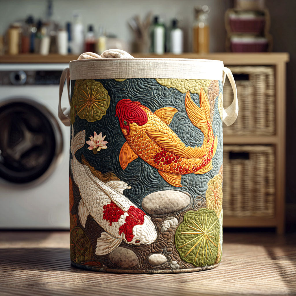 Golden Serenity Quilted Laundry Basket Clothes Basket Best Father's Day Gifts For Husband
