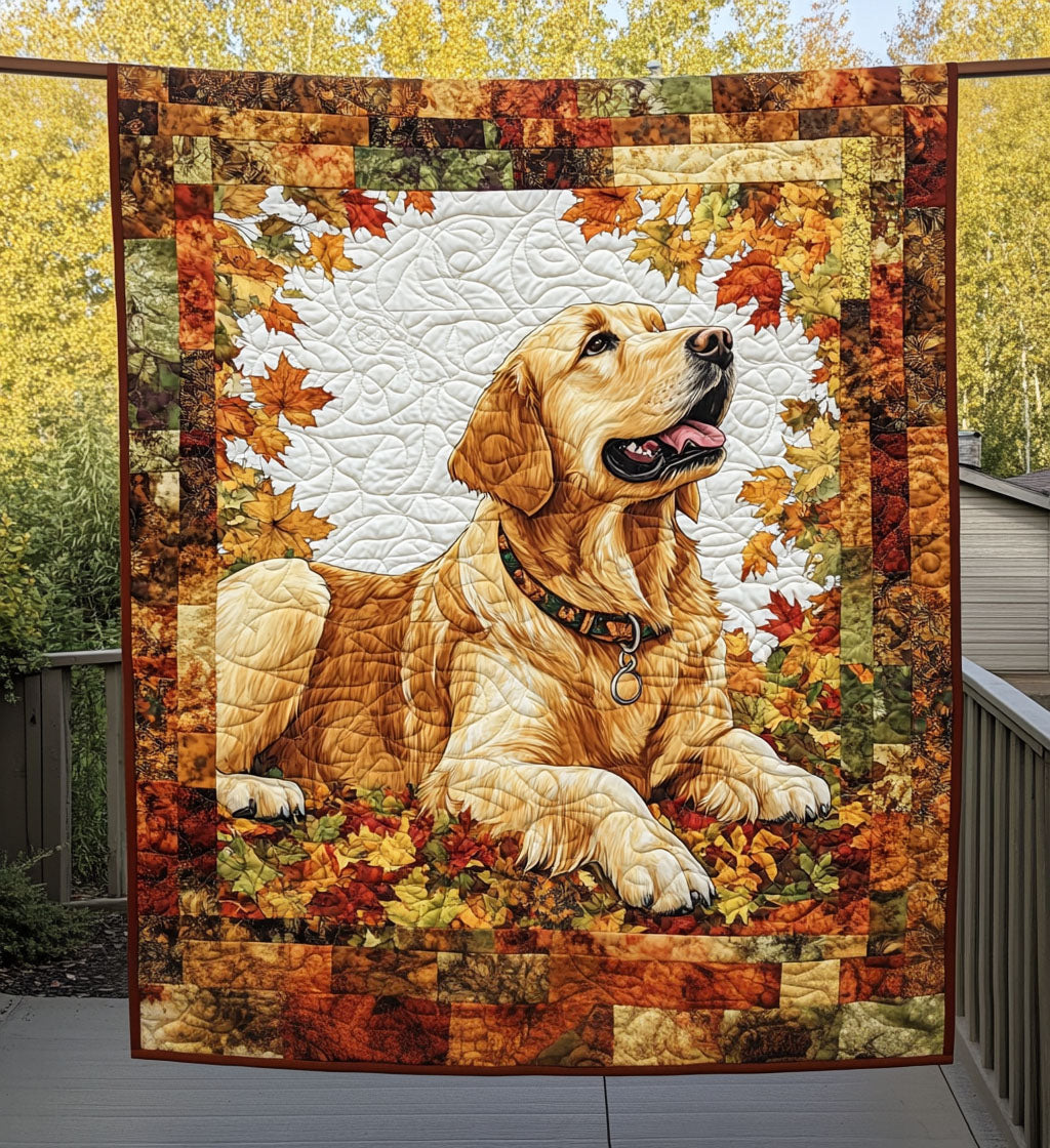 Golden Snuggles Quilted Blanket Nice Bed Sheet Sets Presents For Golden Retriever Owners