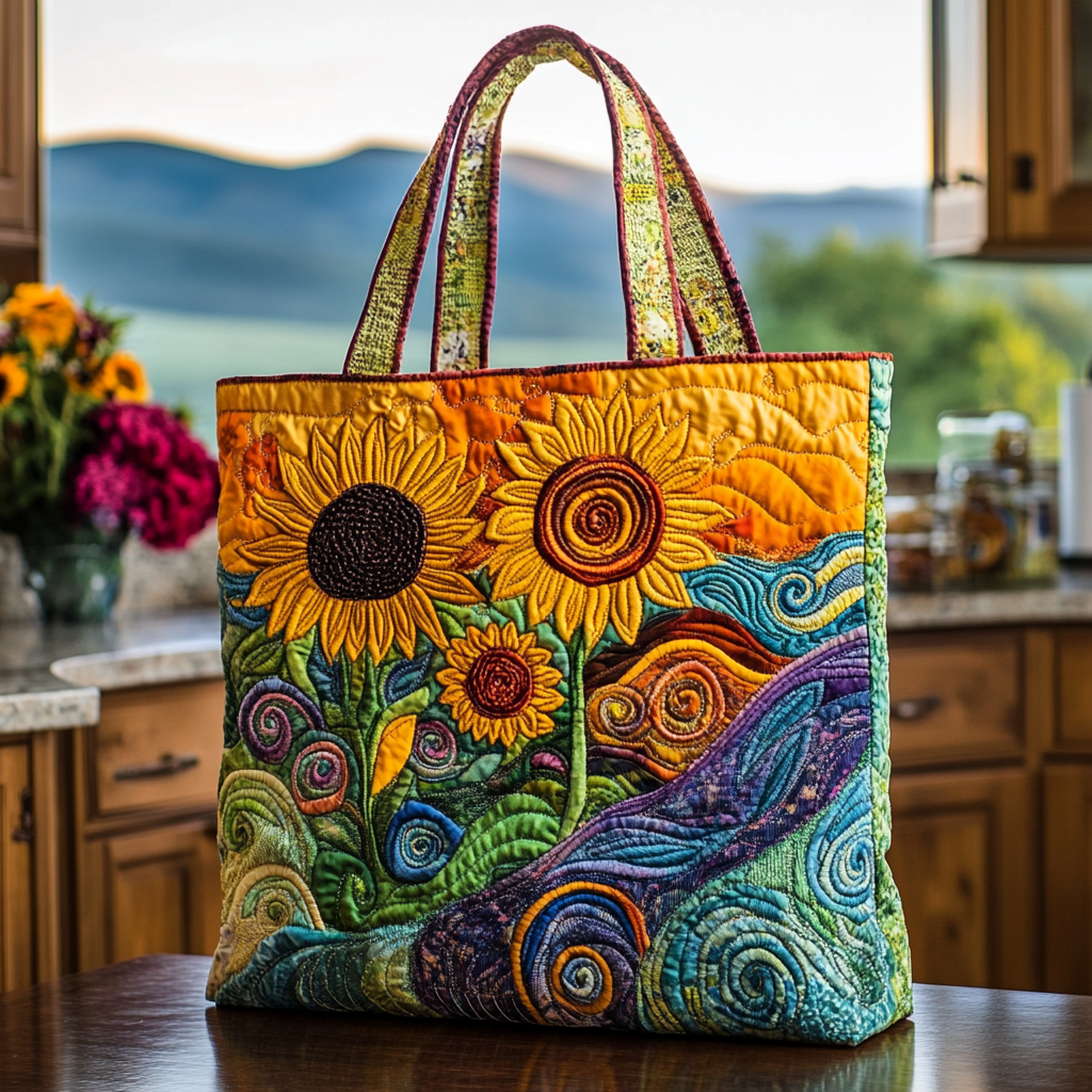 Golden Spiral Quilted Tote Bag The Best Shoulder Bags Gifts To Give Your Mom
