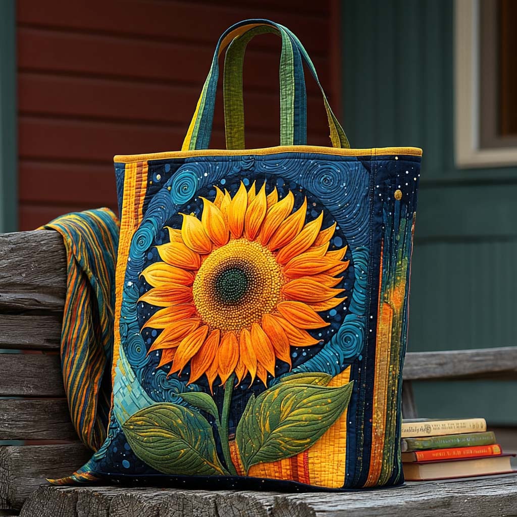 Golden Sunflower Quilted Tote Bag The Best Shoulder Bags Target Mothers Day Gifts