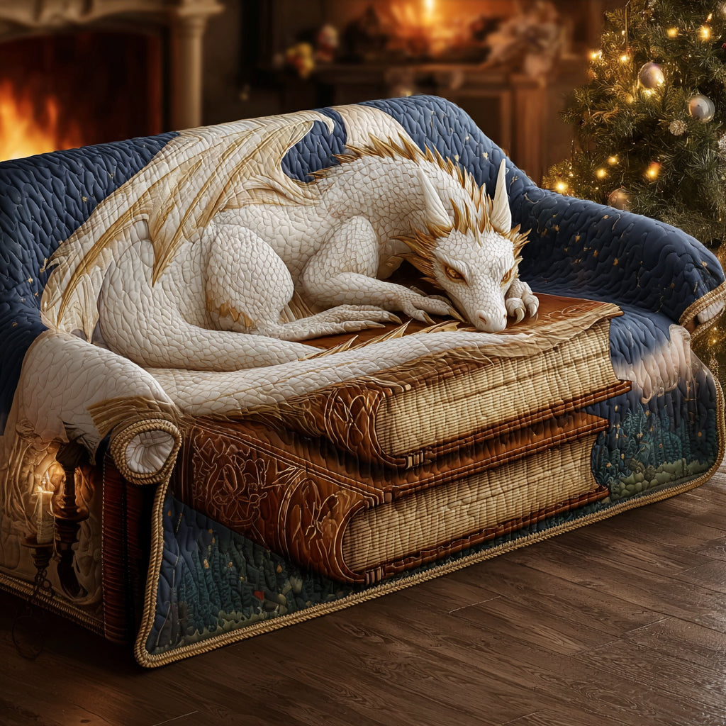 Golden Talon Quilted Sofa Cover Sofa Cover Couch Dragon Themed Birthday Gifts
