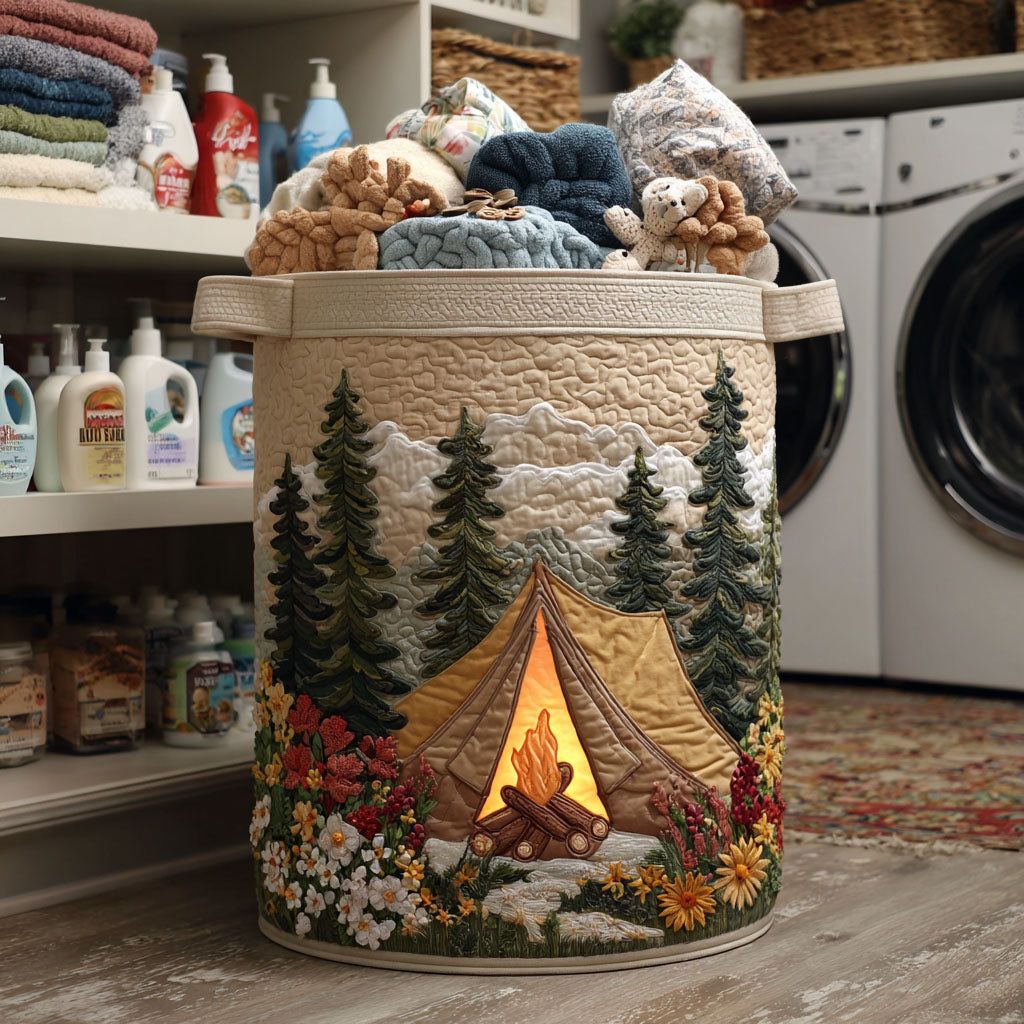 Golden Tent Quilted Laundry Basket Unique Laundry Hamper Ideas Fathers Day Gift From Daughter