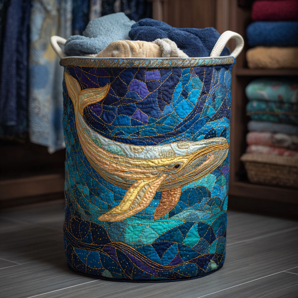 Golden Whale Quilted Laundry Basket Unique Laundry Basket Grea Best Gifts For Whale Lovers