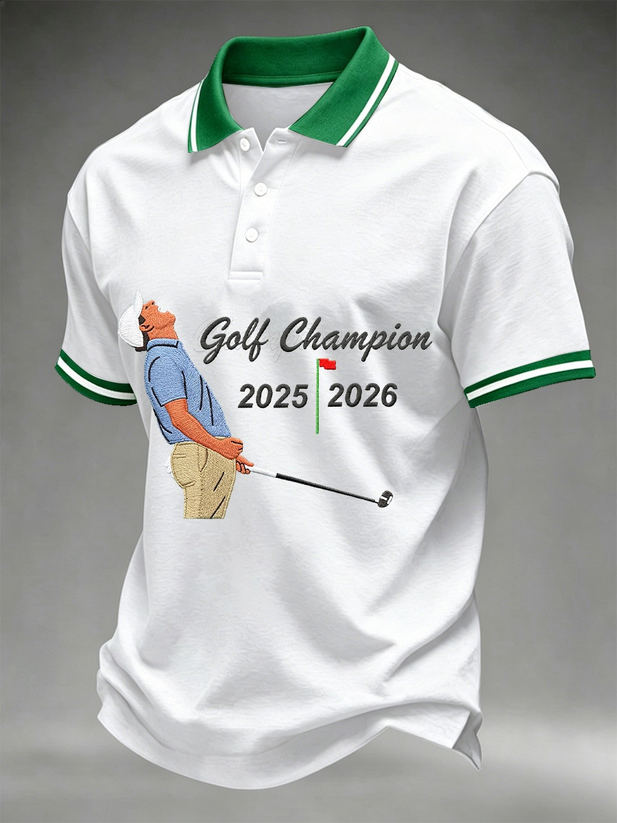 Golf Champion 2025 2026 Polo Shirt The Golf Merch Gift For Boyfriend - Image 3