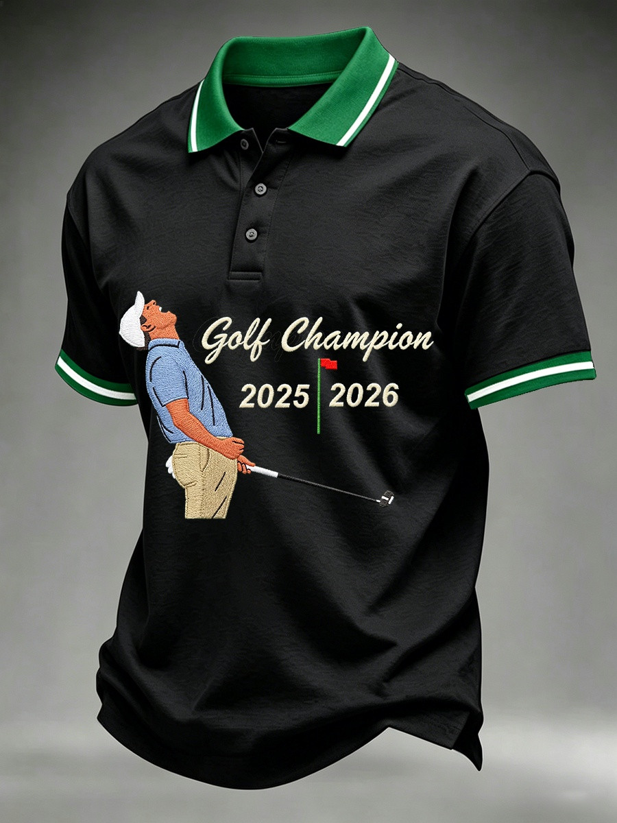 Golf Champion 2025 2026 Polo Shirt The Golf Merch Gift For Boyfriend - Image 2