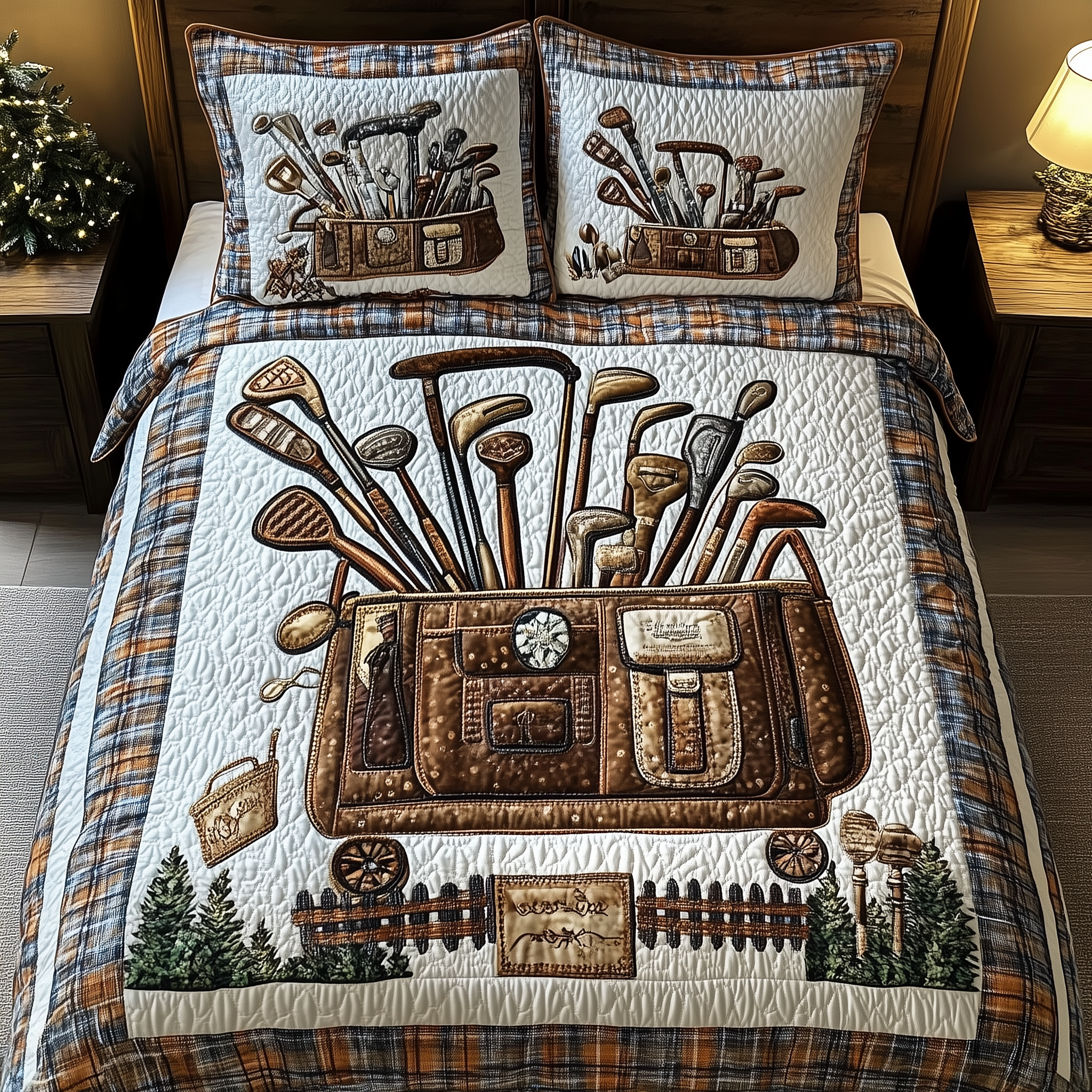Golf Life Quilted Bedding Set Best Bedding Sets Best Golf Gifts