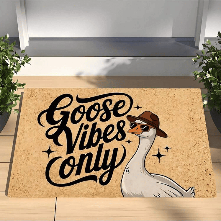 Goose Vibes Only Doormat Funny Welcome Mat Home Decor Housewarming Gifts For Friends