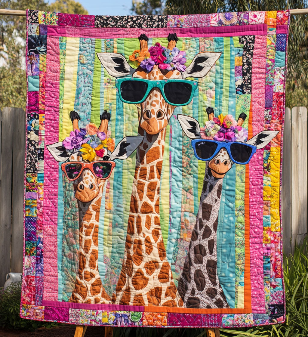 Graceful Giraffe Quilted Blanket Bedroom Furniture Ideas Gifts With Giraffes On Them