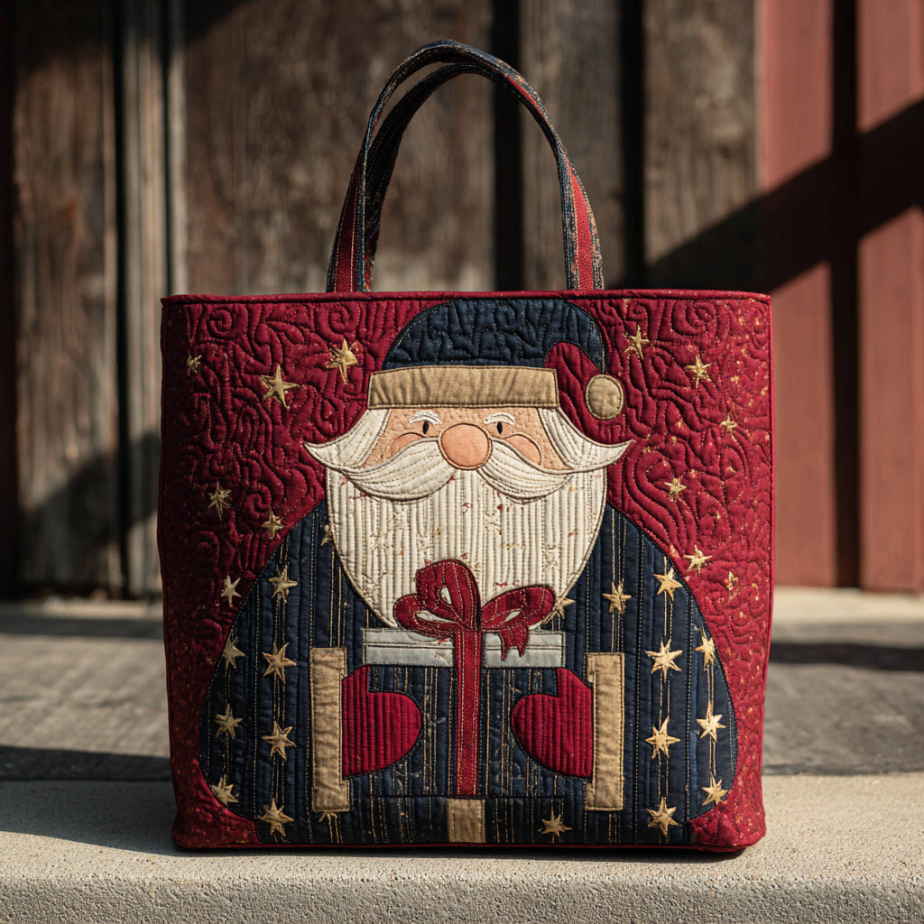 Grand Santa Claus Quilted Tote Bag Best Ladies Tote Bags Christmas Presents For Girlfriend