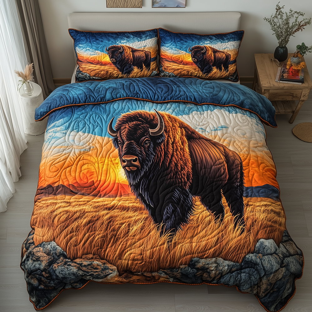 Grassland Guardian Quilted Bedding Set Best Bedding Sets Native American Gift Shop
