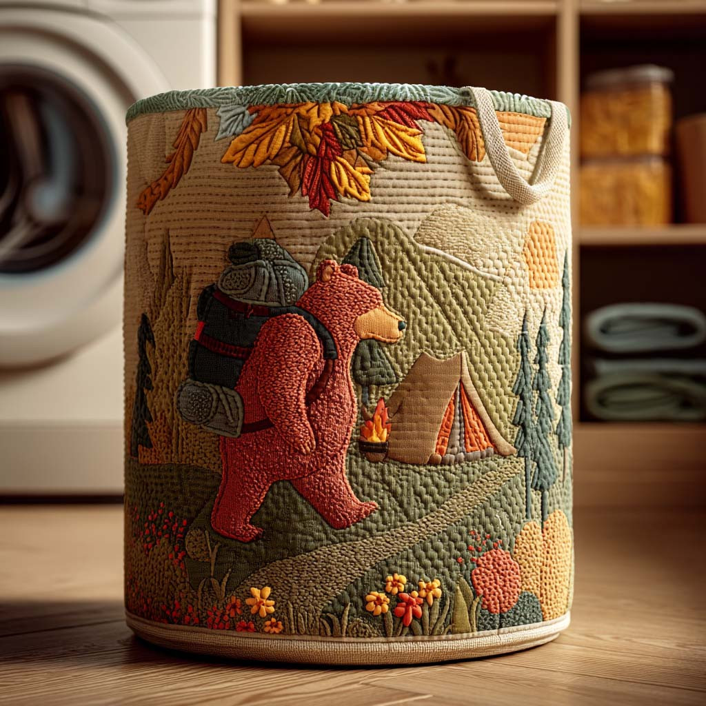 Grizzly Grove Quilted Laundry Basket Coolest Laundry Baskets Father's Day Presents For Husband