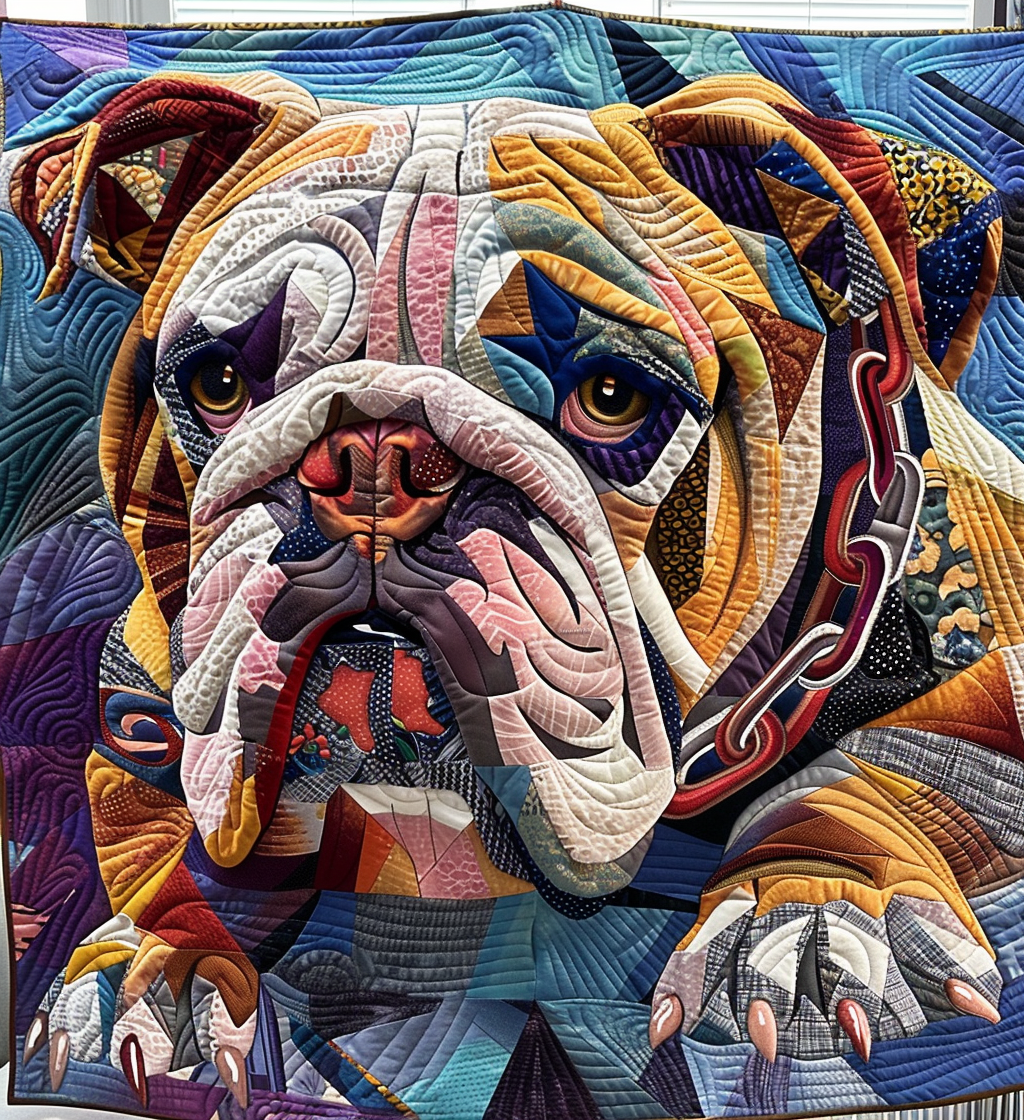 Guardian Of The Bulldogs Quilted Blanket Bed Bedding Set French Bulldog Mom Gifts