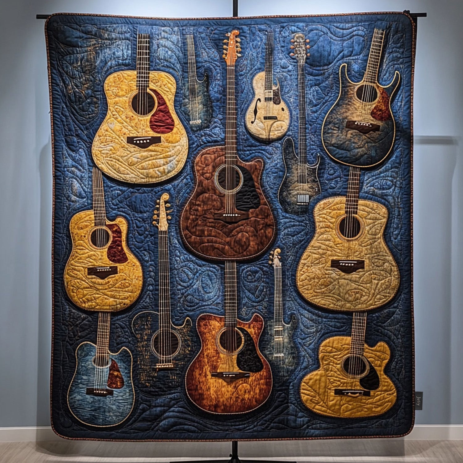 Guitar Groove Quilted Blanket Great Sheet Sets Gifts For Mom From Son
