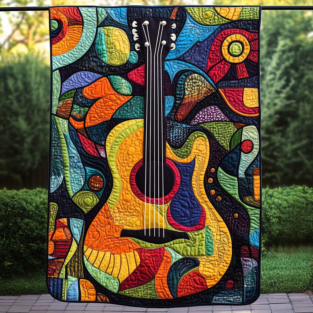 Guitar Reverie Quilted Blanket Best King Sheet Set Top Gifts For Mom