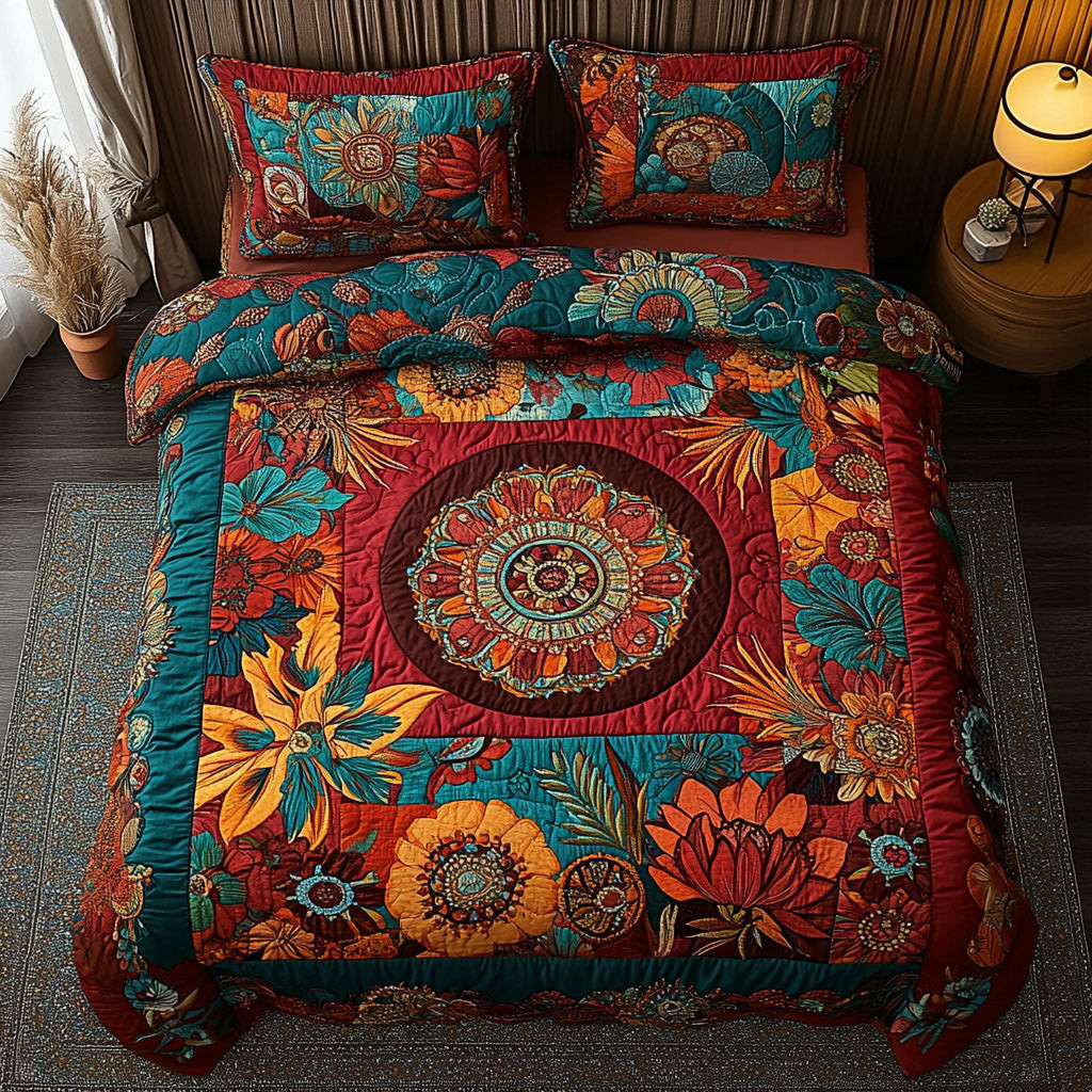 Gypsys Paradise Quilted Bedding Set Bed Decor Ideas Mother's Day Presents Ideas 2026