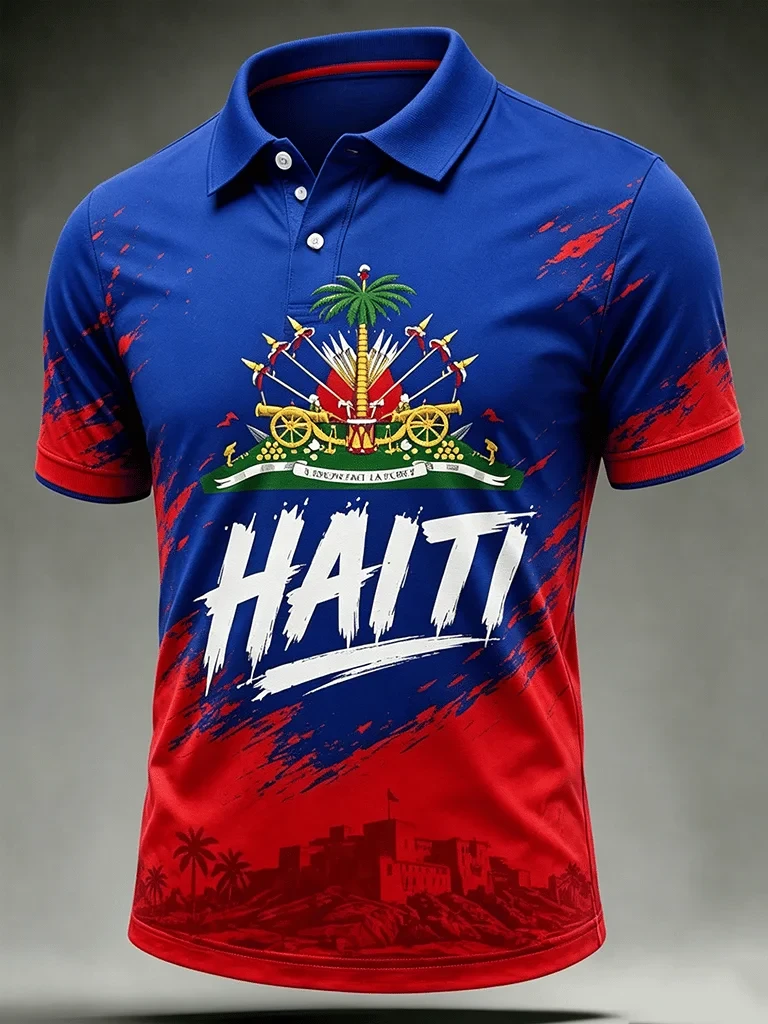 Haiti 2026 Football World Cup Polo Shirt Haiti World Cup Merch Gift For Him - Image 2