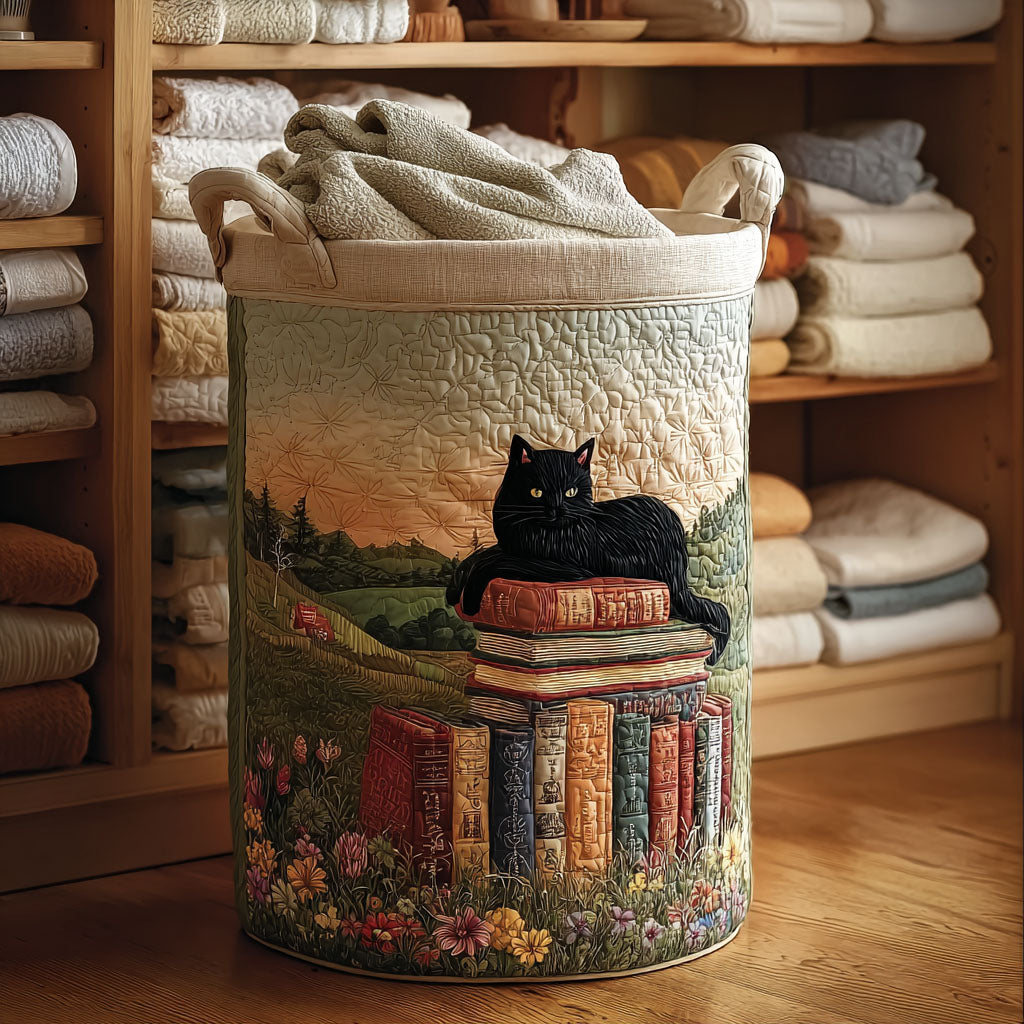 Happy Cats Quilted Laundry Basket Room Decor Stuff For Cat Lovers