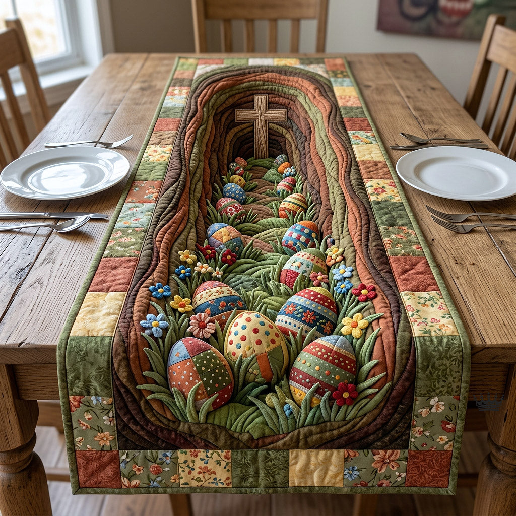 Happy Easter Quilted Table Runner Elegant Holiday Table Runners Cute Easter Gifts For Wife