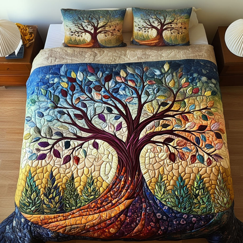 Harmony Embrace Quilted Bedding Set Bedroom Decor Ideas Tree Of Life Gifts For Men