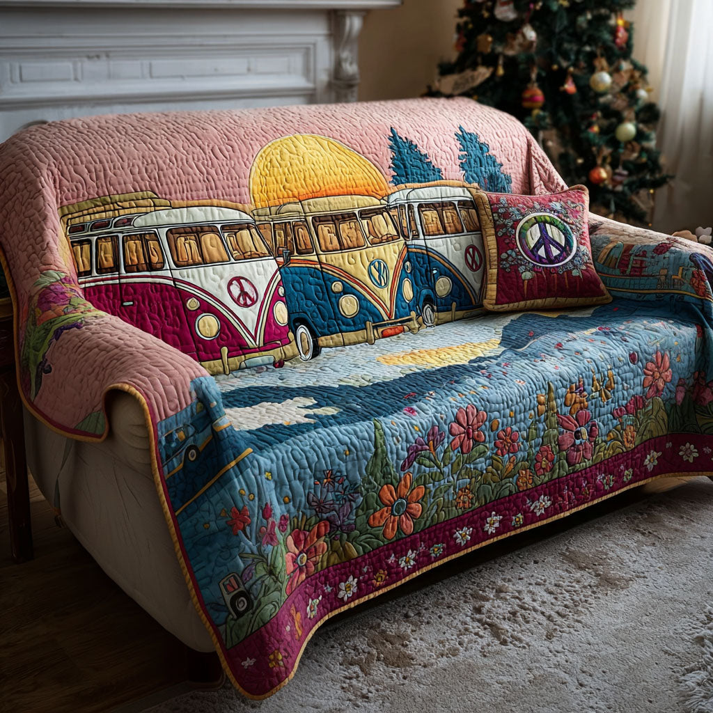 Harmony Ride Quilted Sofa Cover Sofa Blanket Cover Best Mothers Day Present