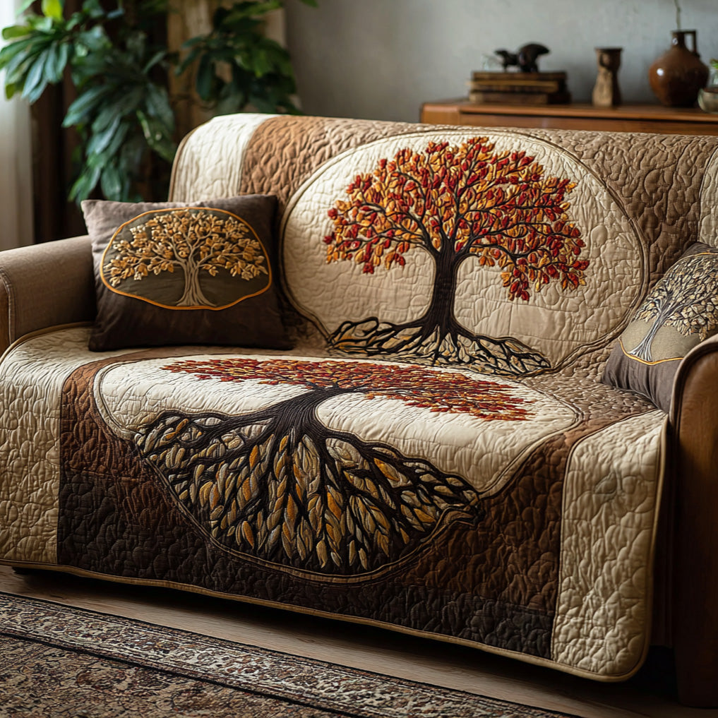 Harmony Tree Quilted Sofa Cover Nice Couch Covers Tree Of Life Gifts For Mom