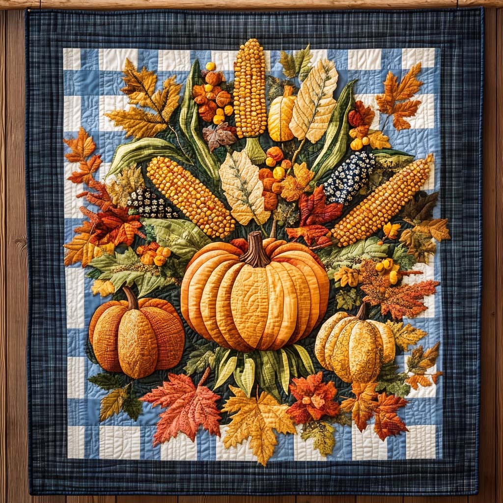 Harvest Bounty Quilted Blanket Bed Decor Ideas Thanksgiving Gifts For Teachers
