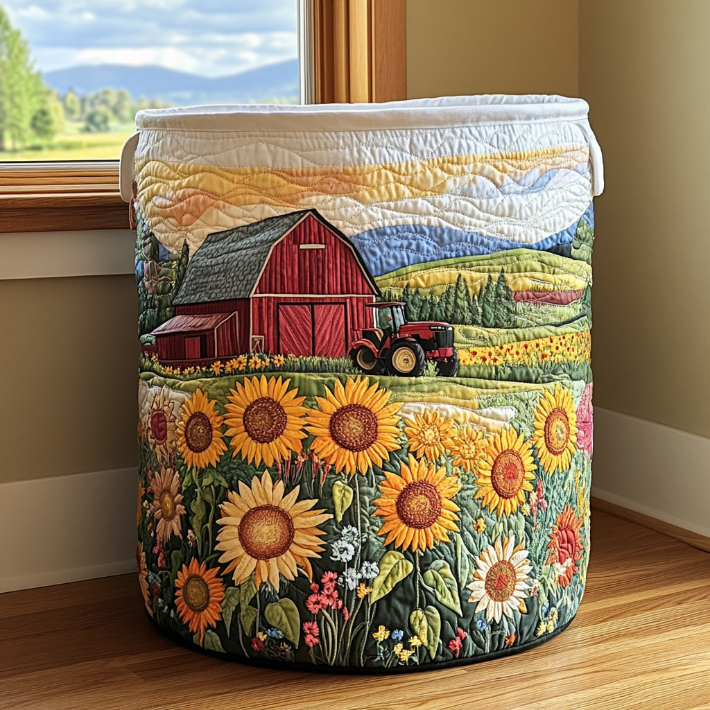 Harvest Lane Quilted Laundry Basket Best Foldable Laundry Basket Sheep Themed Presents
