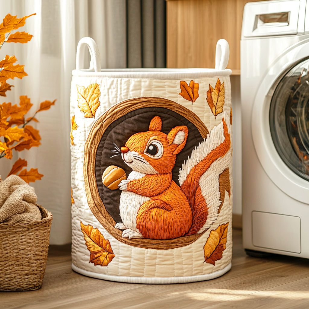 Harvest Squirrel Quilted Laundry Basket Home Decor Stores Good New House Gifts