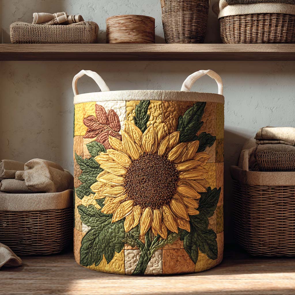 Harvest Sun Quilted Laundry Basket Best Foldable Laundry Basket Sentimental Gifts For Mom
